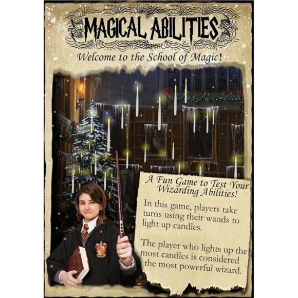 Christmas Decorations, 20 PCs Floating Candles with Wand Magic Hanging Candles - Picture 4 of 7